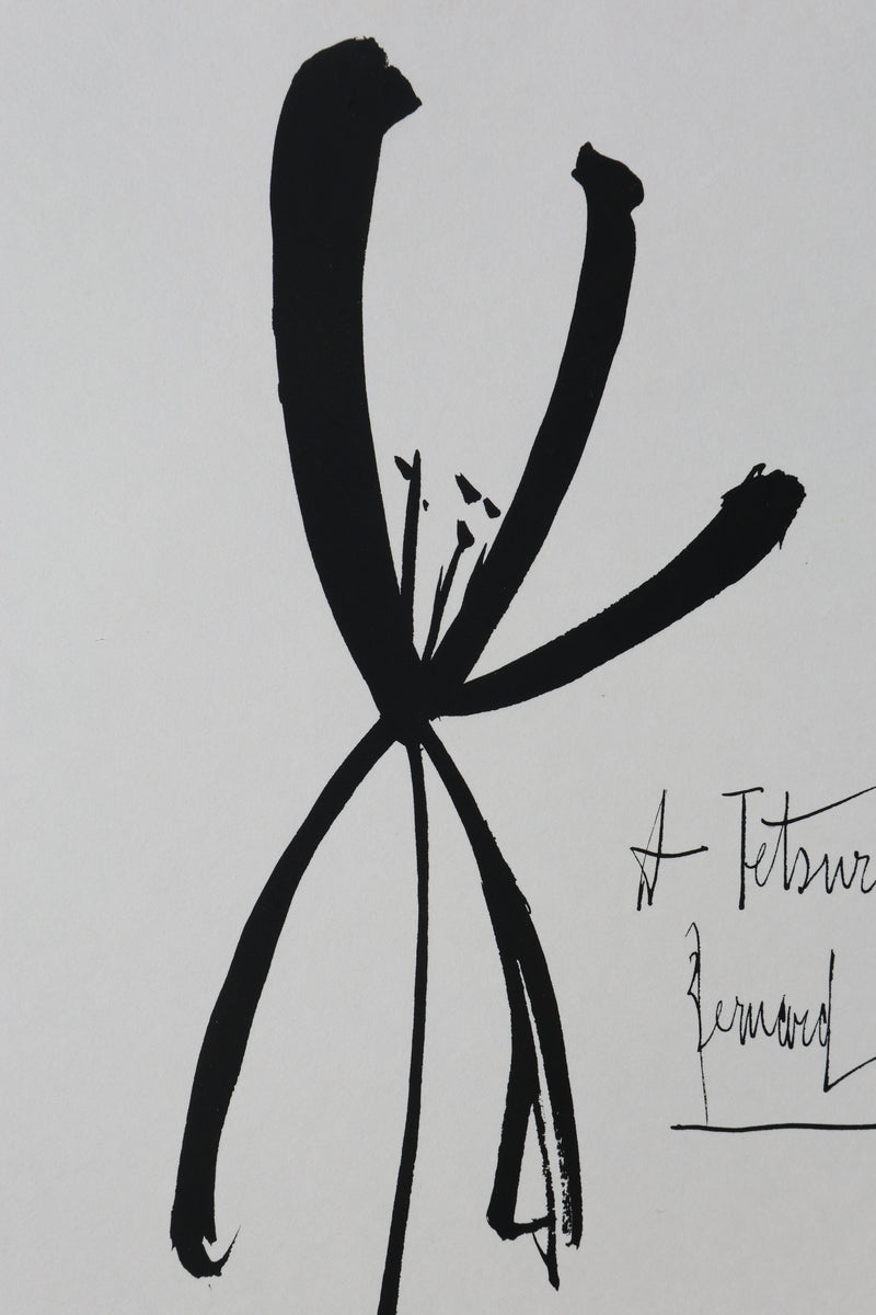Bernard BUFFET: To Tetsuro, Original signed engraving