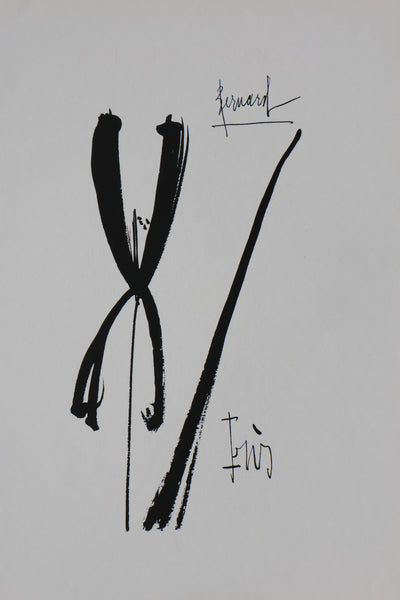 Bernard BUFFET: The Iris, Original signed engraving