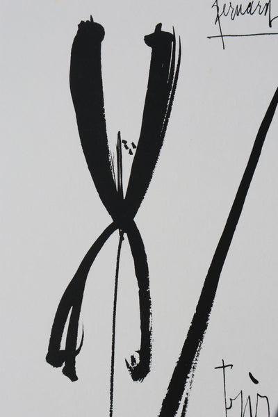 Bernard BUFFET: The Iris, Original signed engraving