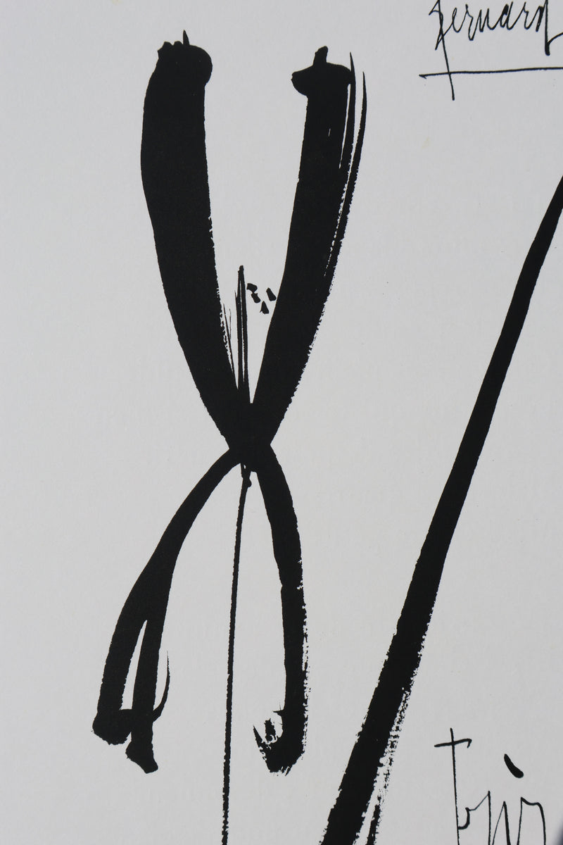 Bernard BUFFET: The Iris, Original signed engraving