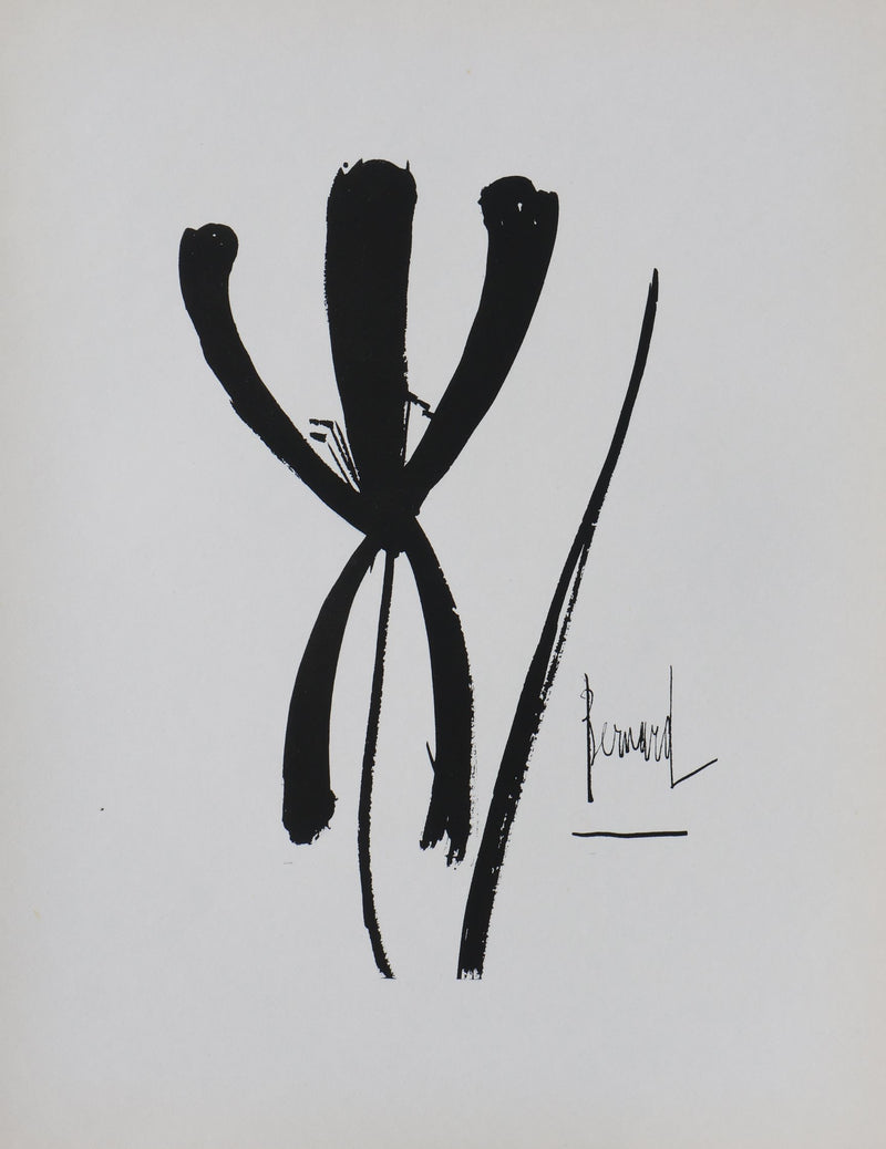 Bernard BUFFET: The Iris, Original signed engraving