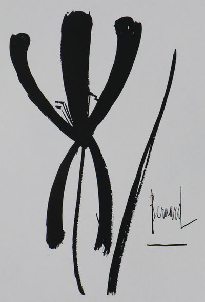 Bernard BUFFET: The Iris, Original signed engraving