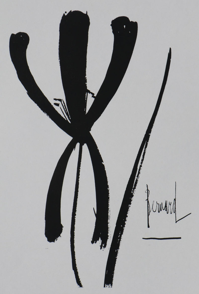 Bernard BUFFET: The Iris, Original signed engraving