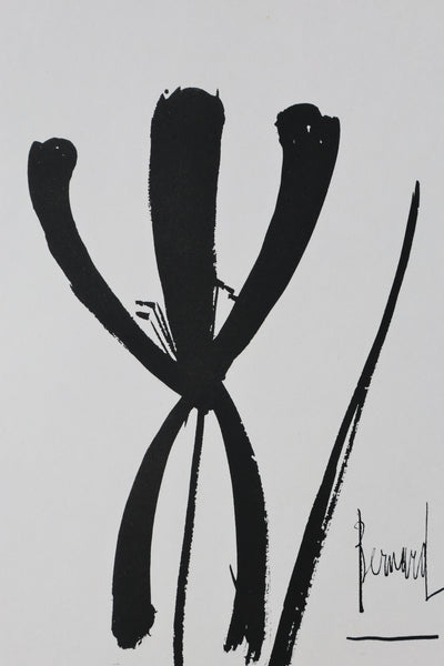 Bernard BUFFET: The Iris, Original signed engraving