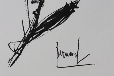 Bernard BUFFET: The Black Rose, Original signed engraving
