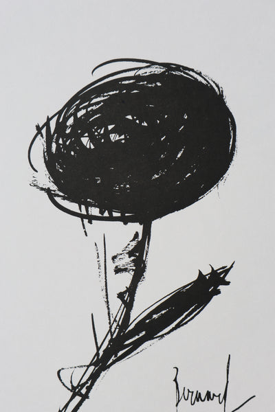 Bernard BUFFET: The Black Rose, Original signed engraving