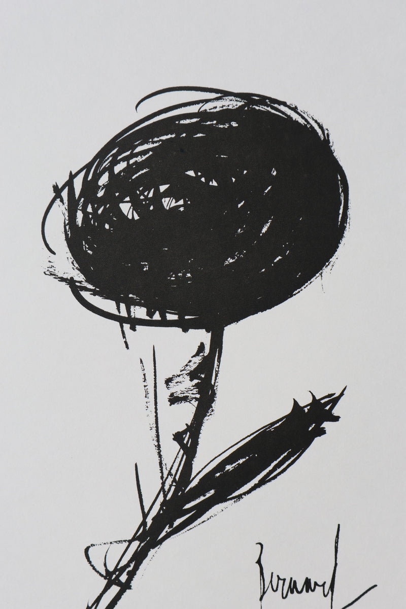 Bernard BUFFET: The Black Rose, Original signed engraving