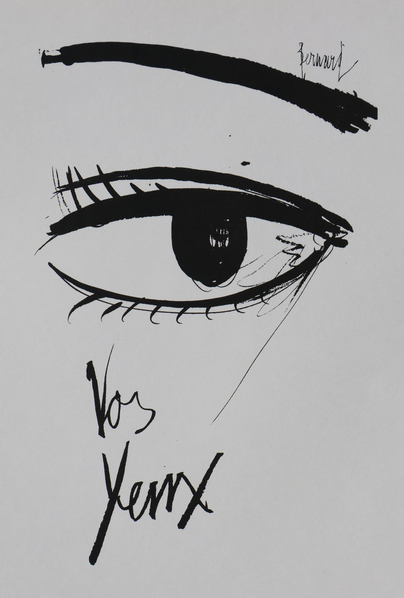 Bernard BUFFET: Your eyes, Original signed engraving