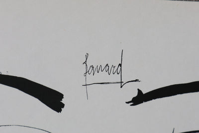Bernard BUFFET: Your eyes looking at me, Original signed engraving