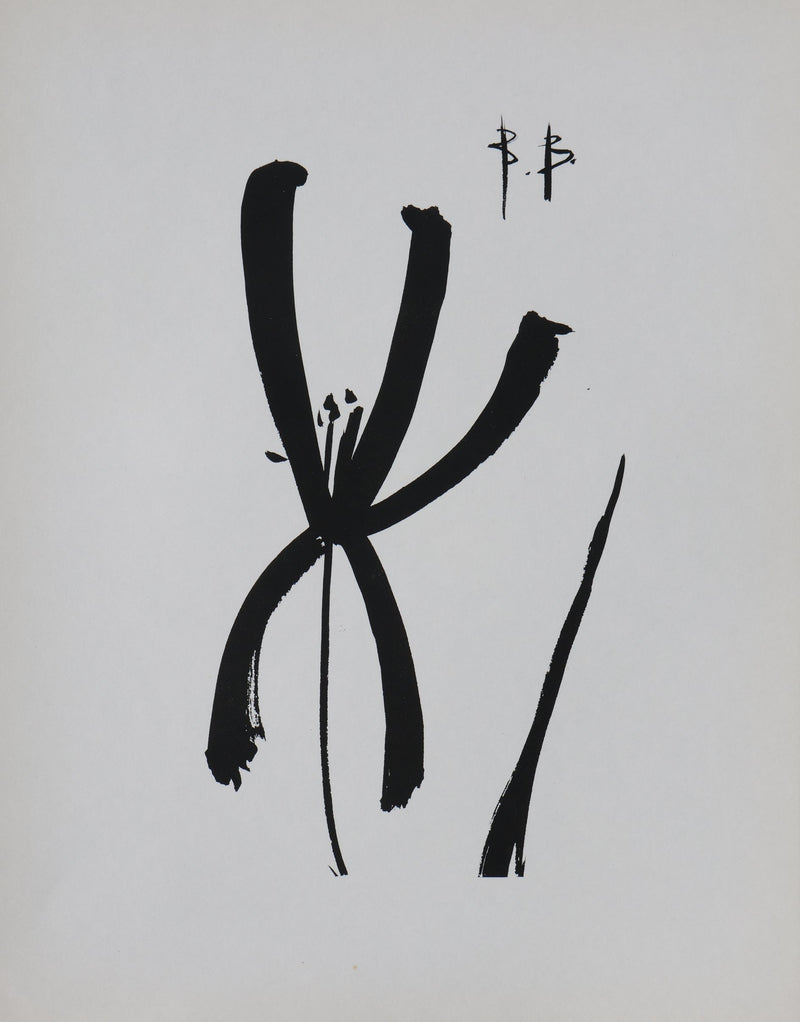 Bernard BUFFET: Iris von Ketsuke, Original signierter Kupferstich