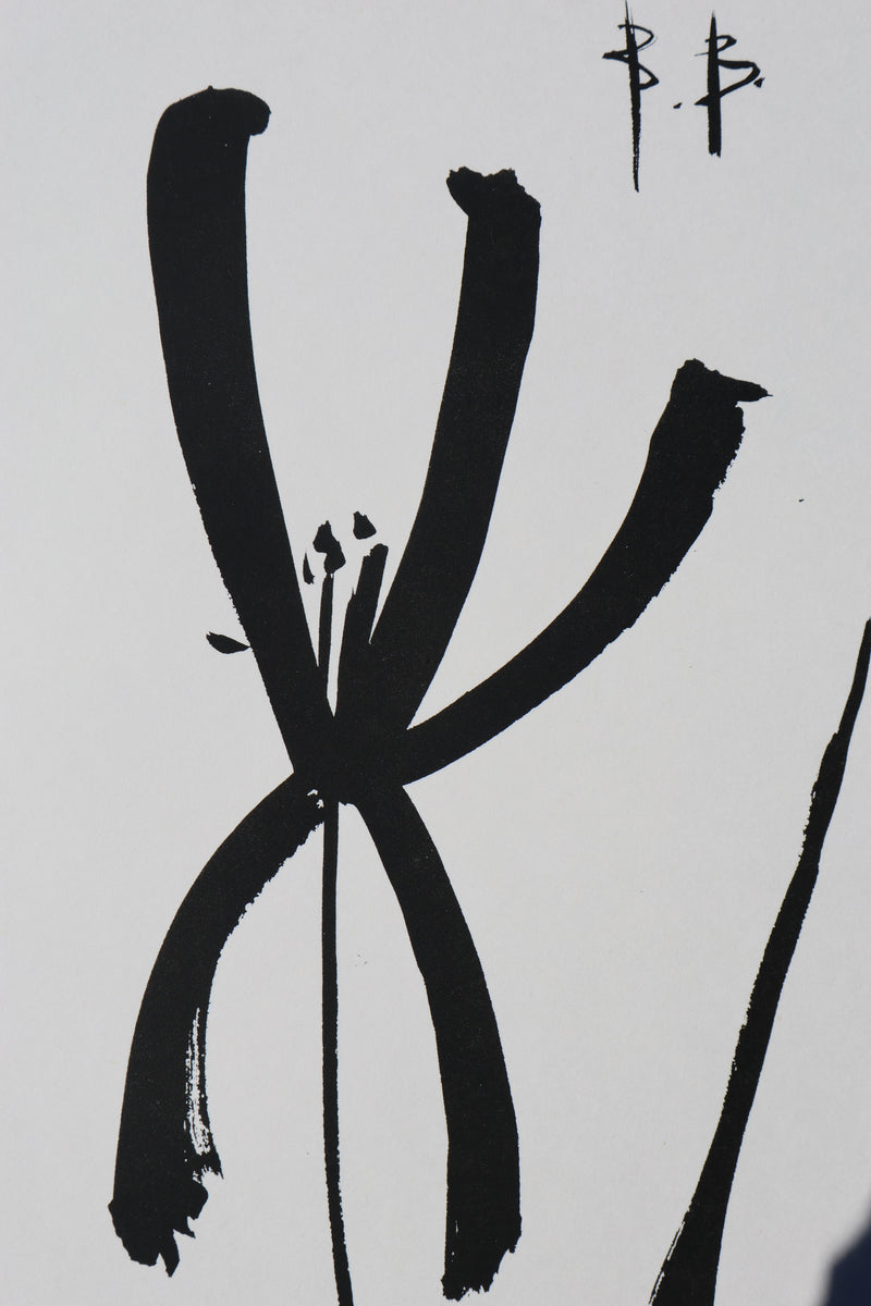 Bernard BUFFET: Iris von Ketsuke, Original signierter Kupferstich