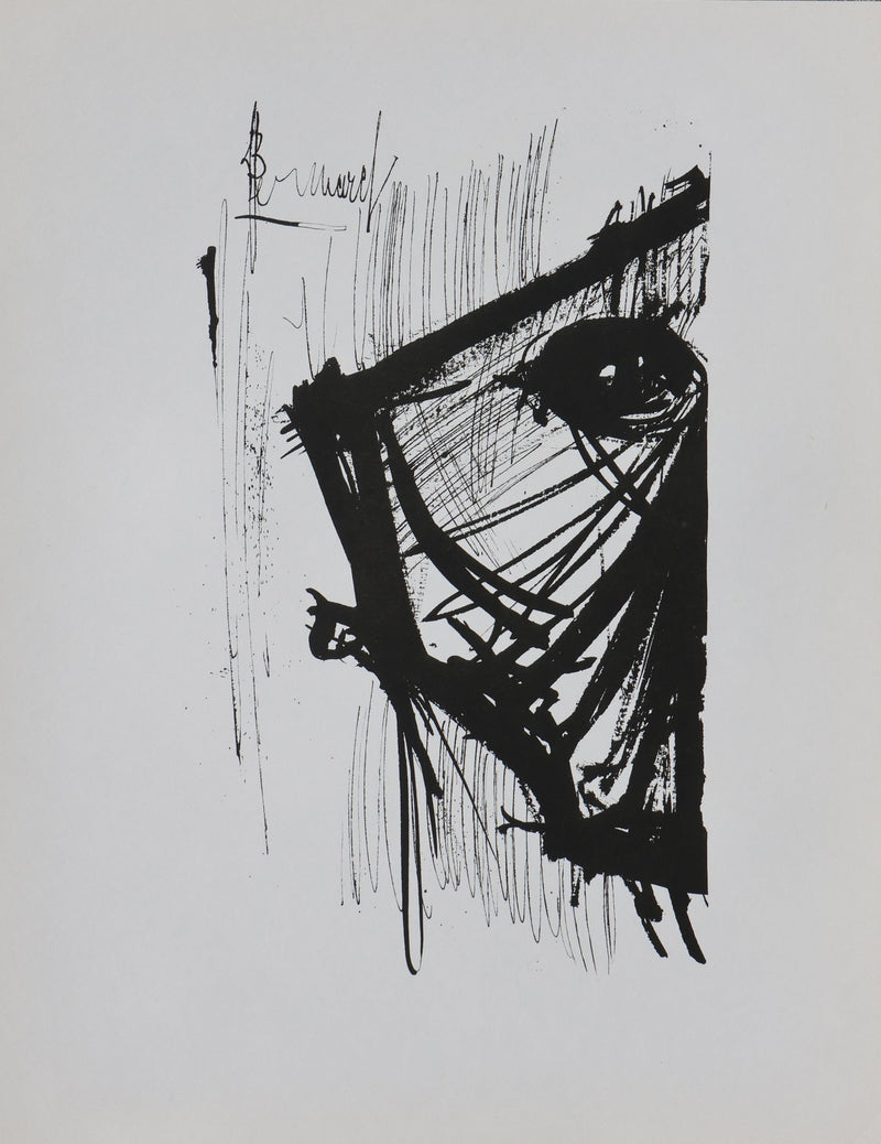 Bernard BUFFET: The Carp, Original signed engraving