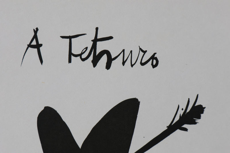 Bernard BUFFET: To Tetsuro and his wife, Original signed engraving