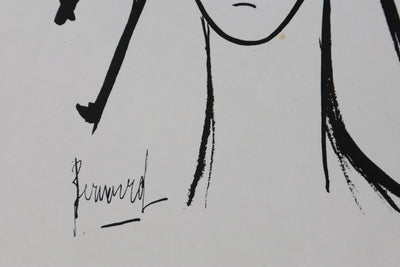Bernard BUFFET: The Geisha, Original signed engraving