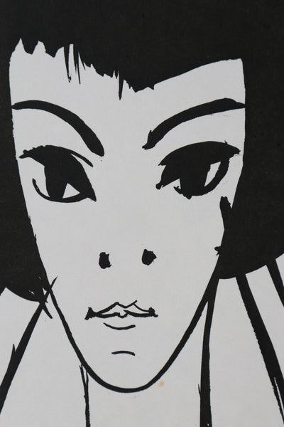 Bernard BUFFET: The Geisha, Original signed engraving