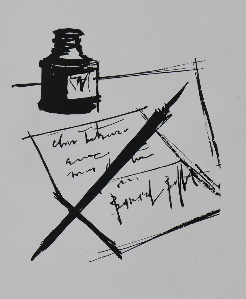Bernard BUFFET: Der Brief, Original signierter Kupferstich