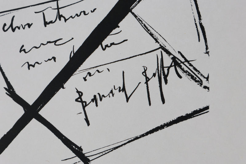 Bernard BUFFET: Der Brief, Original signierter Kupferstich