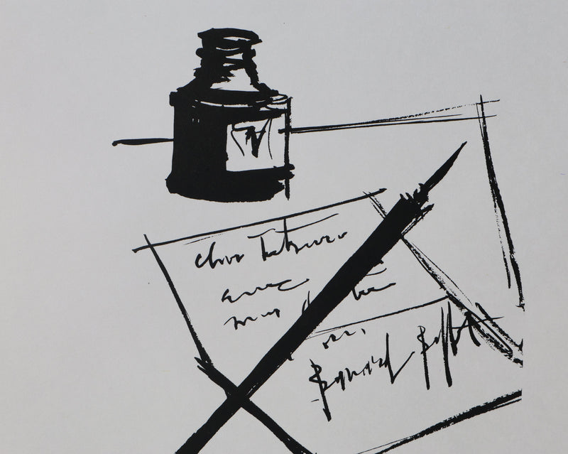 Bernard BUFFET: Der Brief, Original signierter Kupferstich