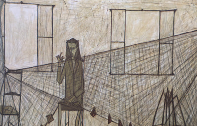Bernard BUFFET : Femme du pécheur, Héliogravure signée