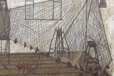 Bernard BUFFET : Femme du pécheur, Héliogravure signée