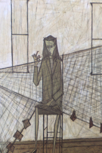 Bernard BUFFET : Femme du pécheur, Héliogravure signée