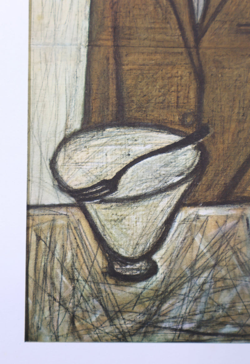 Bernard BUFFET : Le Buveur assis, Héliogravure signée