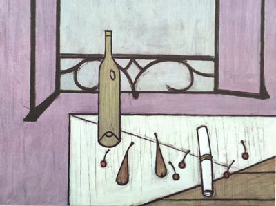 Bernard BUFFET : La Fenêtre ouverte, Héliogravure signée