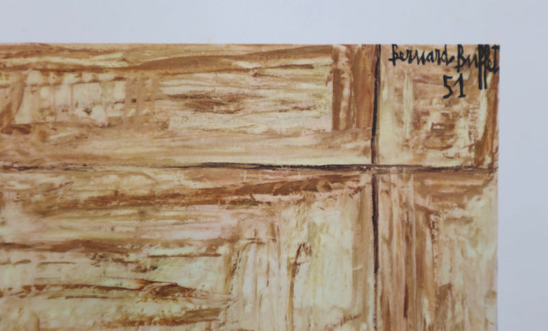 Bernard BUFFET : Nature morte au lapin, Héliogravure signée