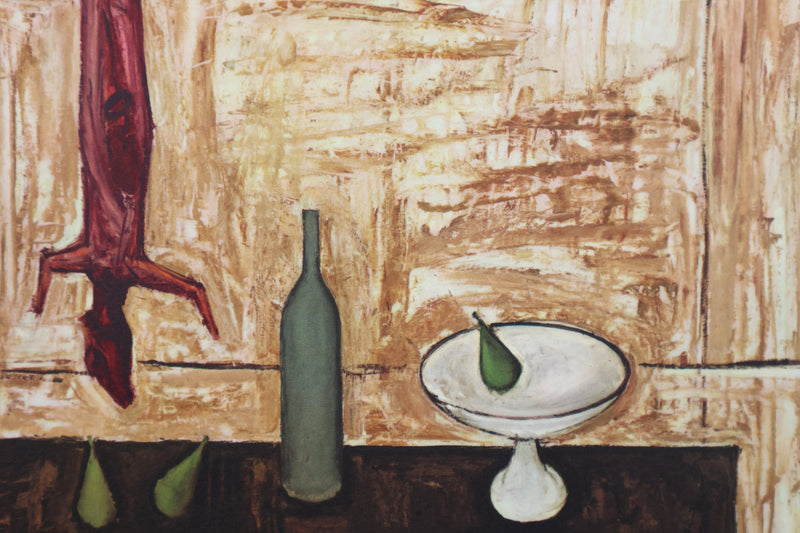 Bernard BUFFET : Nature morte au lapin, Héliogravure signée