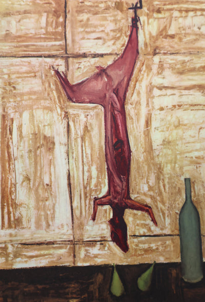 Bernard BUFFET : Nature morte au lapin, Héliogravure signée
