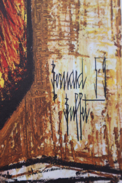 Bernard BUFFET : Le Coq, Héliogravure signée