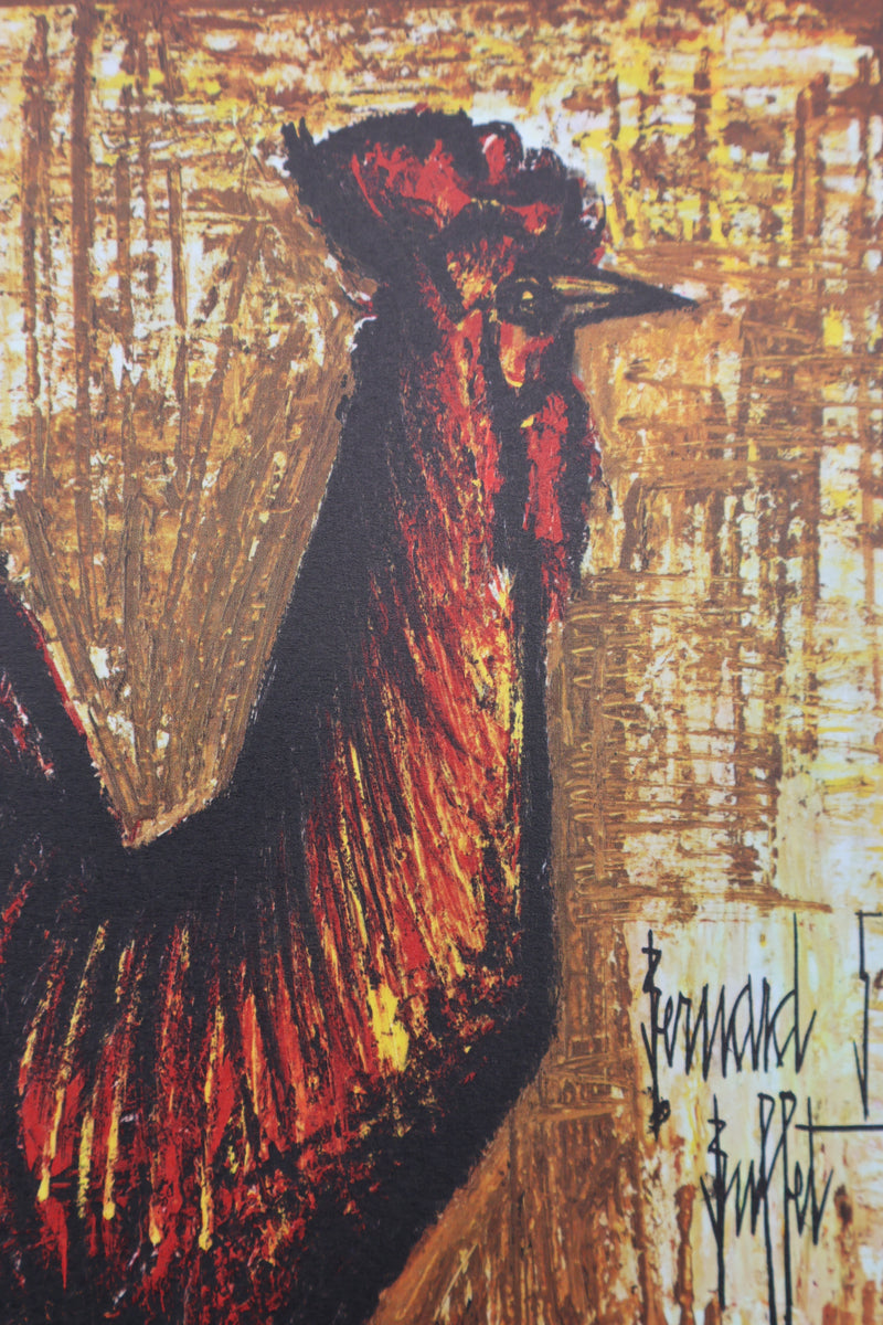 Bernard BUFFET : Le Coq, Héliogravure signée