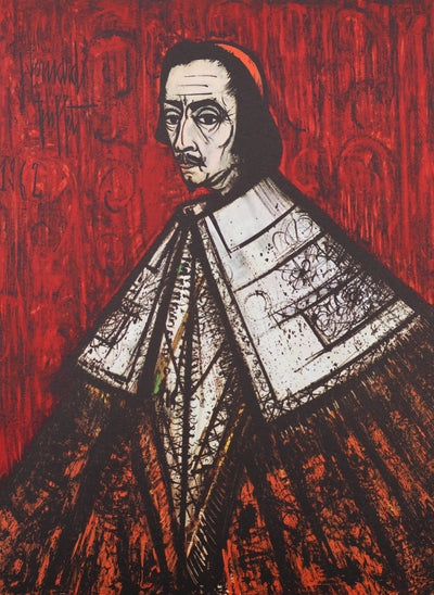 Bernard BUFFET : Le Cardinal de Richelieu, Héliogravure signée