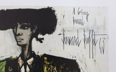 Bernard BUFFET : Torero, Héliogravure signée