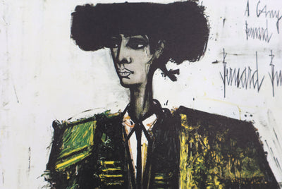 Bernard BUFFET : Torero, Héliogravure signée