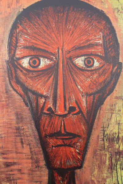 Bernard BUFFET : Visage fantastique, Héliogravure signée