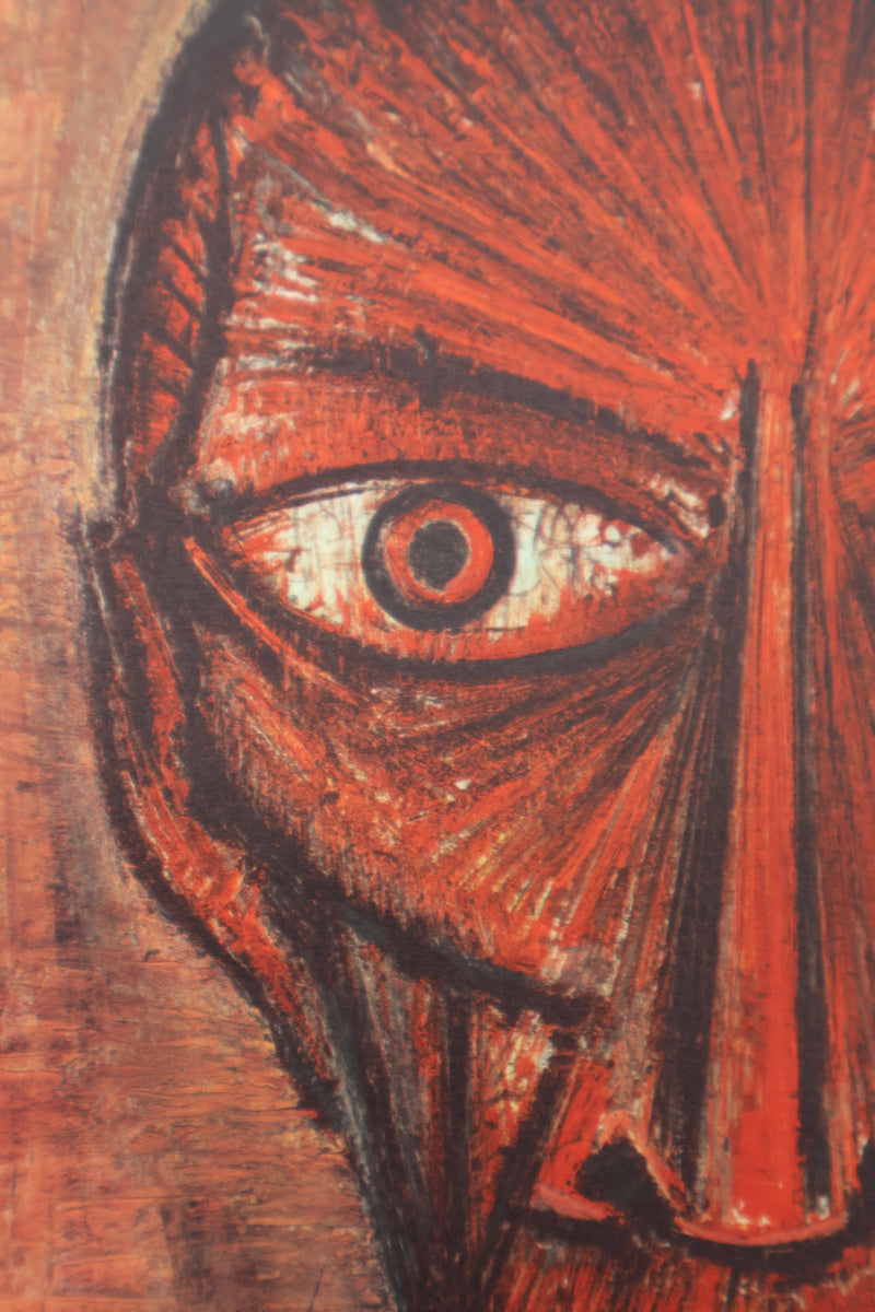 Bernard BUFFET : Visage fantastique, Héliogravure signée