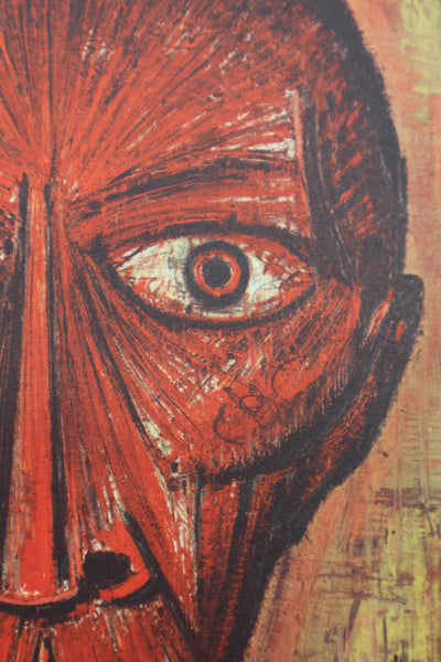 Bernard BUFFET : Visage fantastique, Héliogravure signée