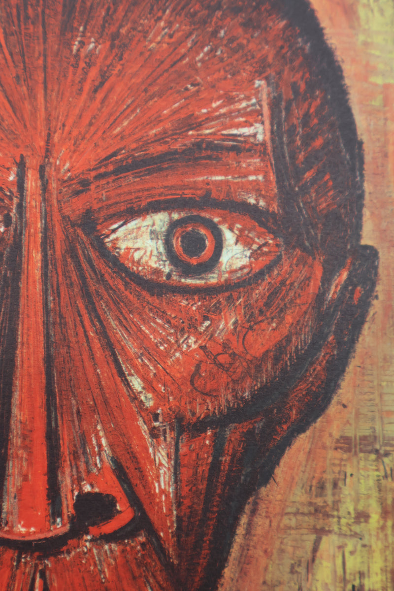 Bernard BUFFET : Visage fantastique, Héliogravure signée