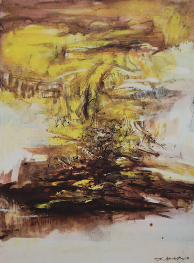 ZAO Wou-Ki : L'automne, Gravure signée