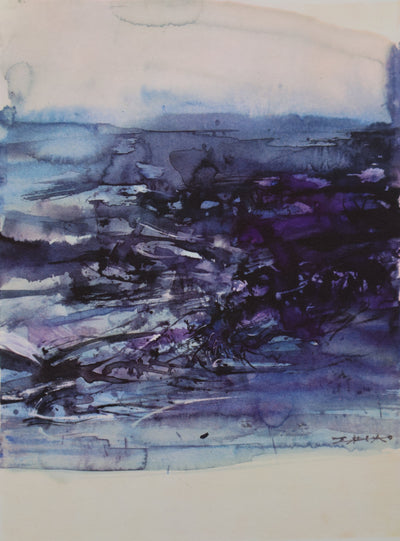 ZAO Wou-Ki : L'océan, Gravure signée