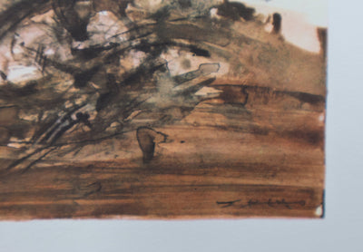 ZAO Wou-Ki : L'arbre en cendre, Gravure signée