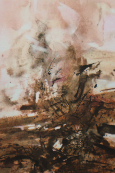 ZAO Wou-Ki : Le Brasier, Gravure signée