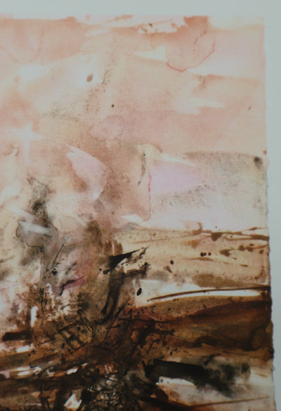 ZAO Wou-Ki : Le Brasier, Gravure signée