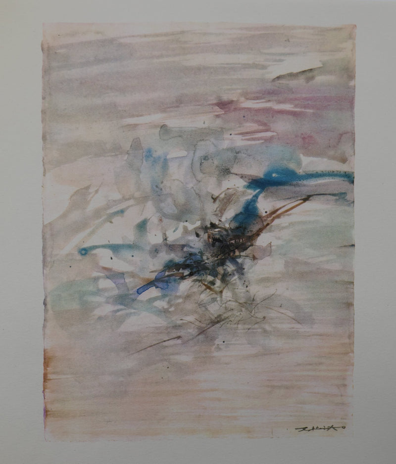 ZAO Wou-Ki : Brise du large, Gravure signée
