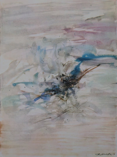 ZAO Wou-Ki : Brise du large, Gravure signée