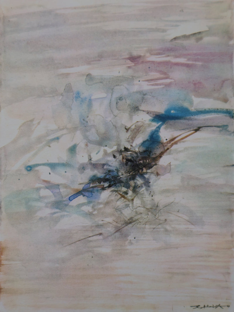 ZAO Wou-Ki : Brise du large, Gravure signée