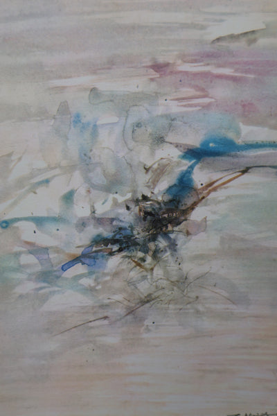 ZAO Wou-Ki : Brise du large, Gravure signée