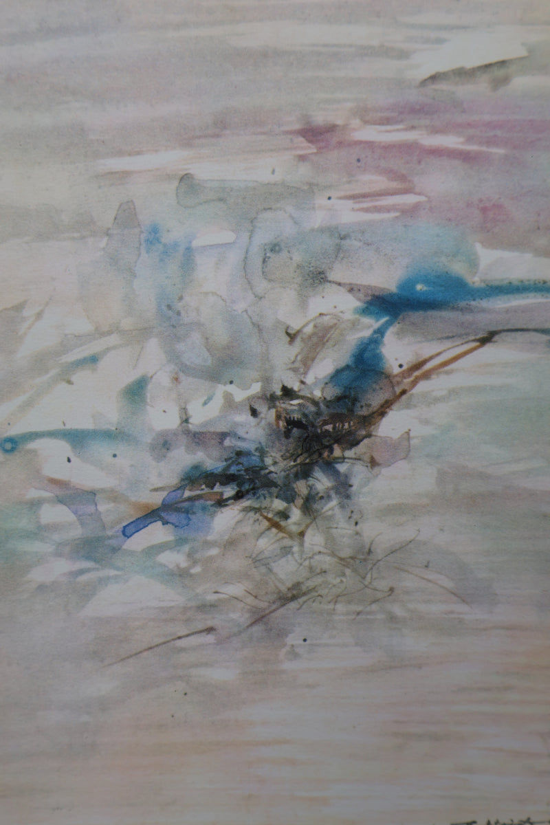 ZAO Wou-Ki : Brise du large, Gravure signée