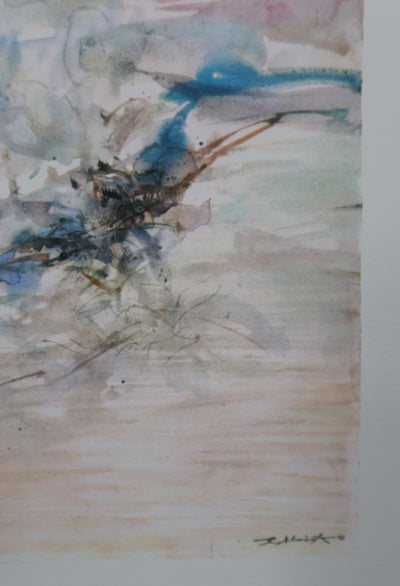 ZAO Wou-Ki : Brise du large, Gravure signée